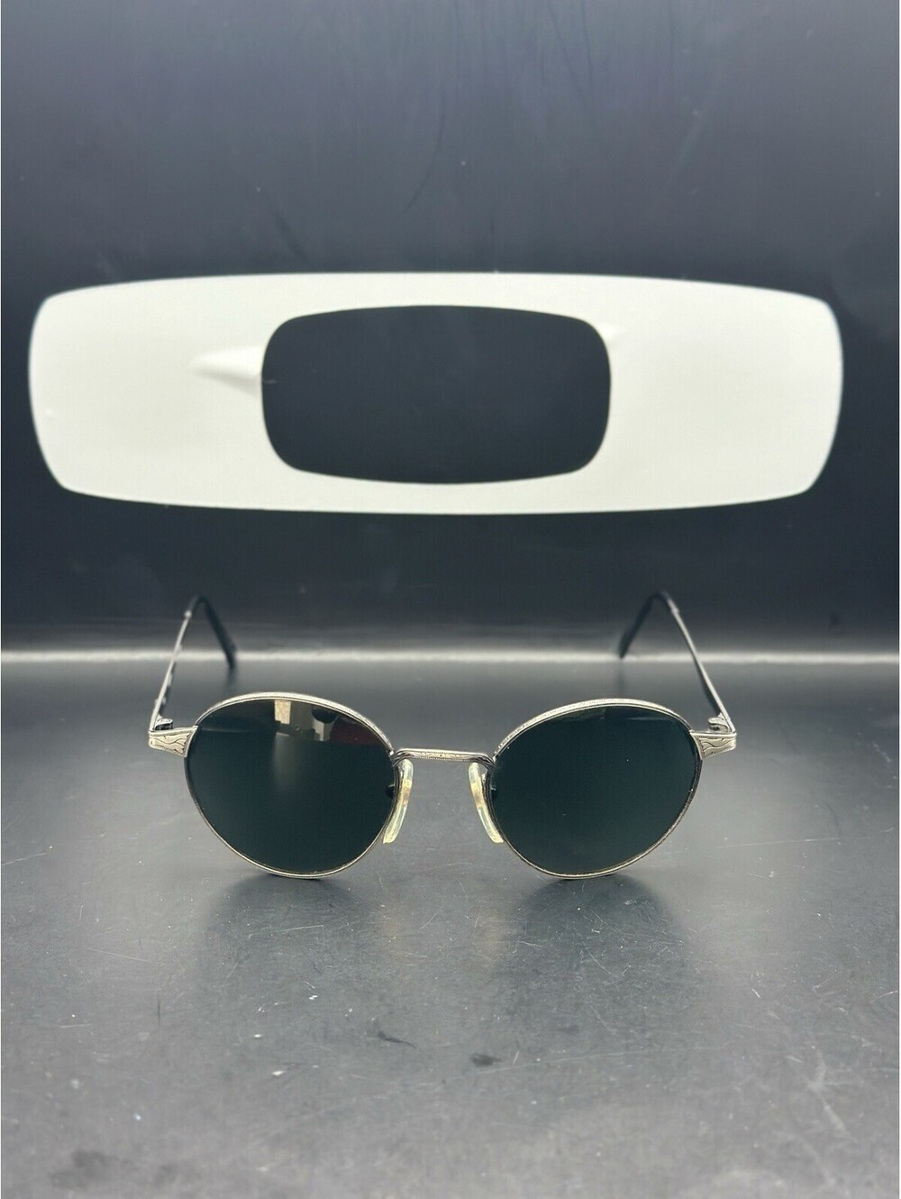 Vintage Revo Mendocino Silver W/Grey Lenses Sunglasses 1202 011